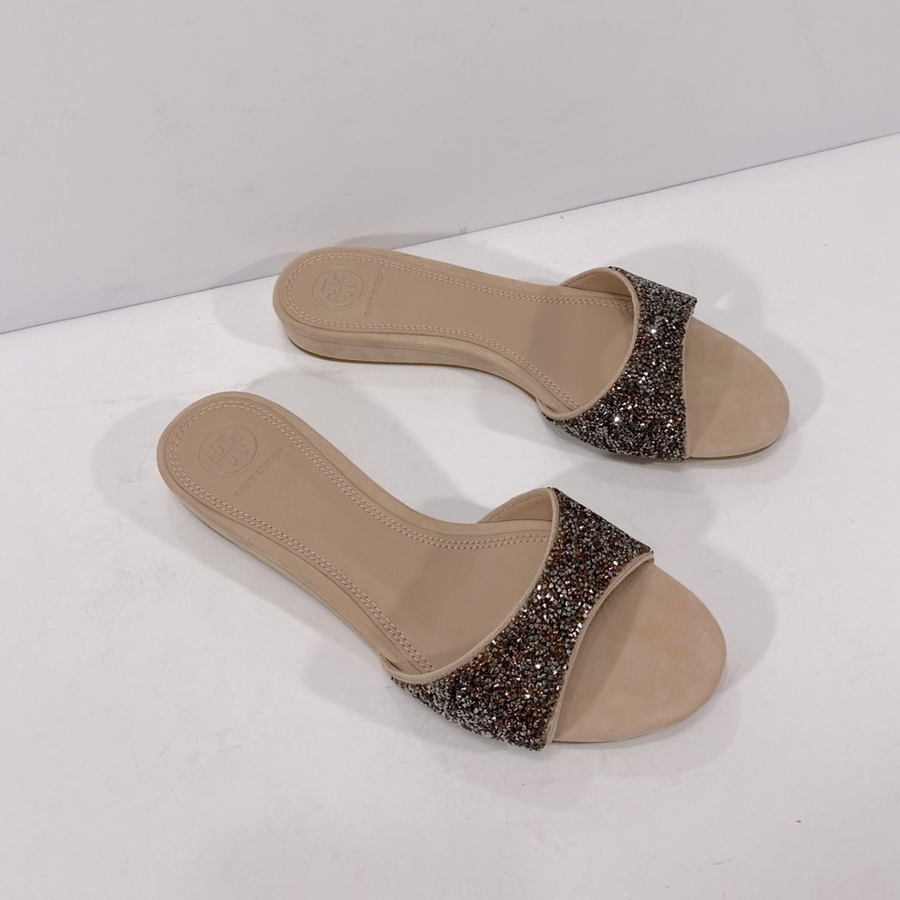 New Tory Burch Elodie Suede Slide - Picture 6 of 16